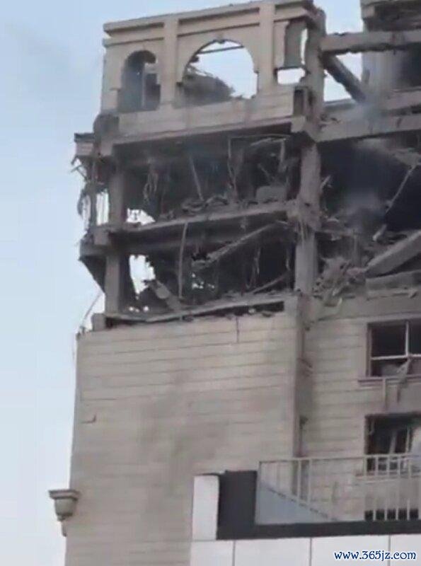 沙姆哈尼住所遇袭情况 IRIB(上)和外交媒体(下)
